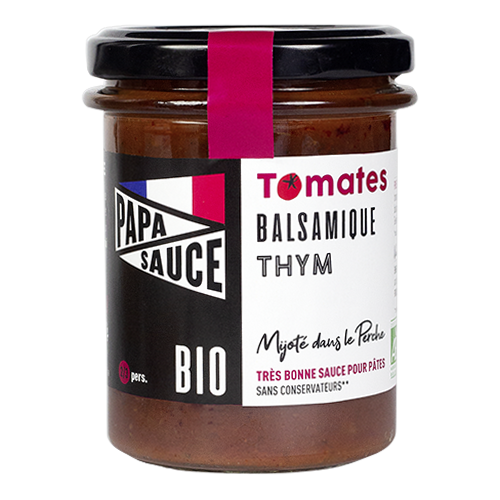 Papa Sauce, sauce tomates pour pâtes, facile, bio et made in France