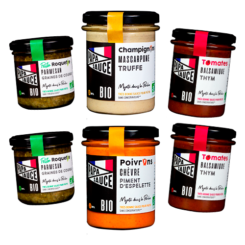 Papa Sauce, sauce pour pâtes, facile, bio et made in France
